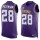Nike Vikings #28 Adrian Peterson Purple Team Color Men's Stitched NFL Limited Tank Top Jersey