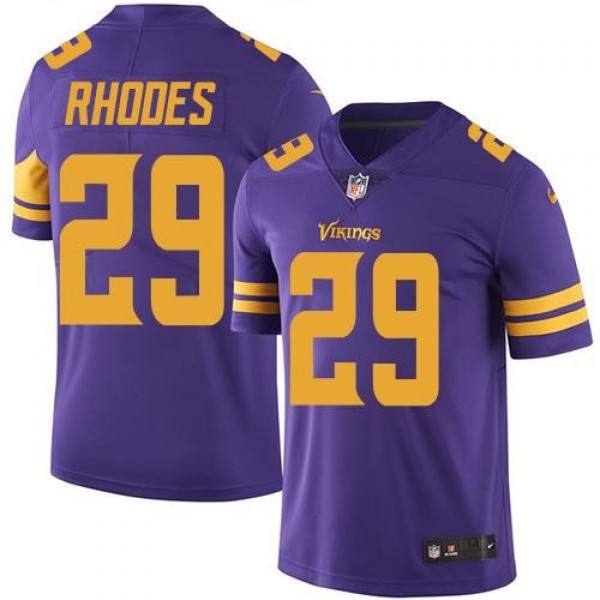 Nike Vikings #29 Xavier Rhodes Purple Men's Stitched NFL Limited Rush Jersey