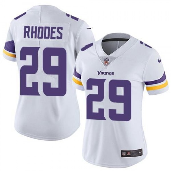 Women's Vikings #29 Xavier Rhodes White Stitched NFL Vapor Untouchable Limited Jersey