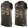 Nike Vikings #64 Josh Kline Green Men's Stitched NFL Limited Salute To Service Tank Top Jersey