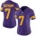 Women's Vikings #7 Case Keenum Purple Stitched NFL Limited Rush Jersey