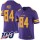 Nike Vikings #84 Randy Moss Purple Men's Stitched NFL Limited Rush 100th Season Jersey
