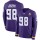 Nike Vikings #98 Linval Joseph Purple Team Color Men's Stitched NFL Limited Therma Long Sleeve Jersey