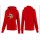 Women's Minnesota Vikings Logo Pullover Hoodie Red Jersey