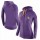 Women's Minnesota Vikings Full-Zip Hoodie Purple-2 Jersey
