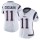 Women's Patriots #11 Julian Edelman White Stitched NFL Vapor Untouchable Limited Jersey