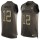 Nike Patriots #12 Tom Brady Green Men's Stitched NFL Limited Salute To Service Tank Top Jersey