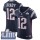 Nike Patriots #12 Tom Brady Navy Blue Team Color Super Bowl LIII Bound Men's Stitched NFL Vapor Untouchable Elite Jersey