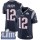 Nike Patriots #12 Tom Brady Navy Blue Team Color Super Bowl LIII Bound Men's Stitched NFL Vapor Untouchable Limited Jersey