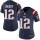 Women's Patriots #12 Tom Brady Navy Blue Stitched NFL Limited Rush Jersey