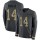 Nike Patriots #14 Mohamed Sanu Sr Anthracite Salute to Service Men's Stitched NFL Limited Therma Long Sleeve Jersey