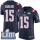 Nike Patriots #15 Chris Hogan Navy Blue Super Bowl LIII Bound Men's Stitched NFL Limited Rush Jersey