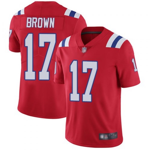 Nike Patriots #17 Antonio Brown Red Alternate Men's Stitched NFL Vapor Untouchable Limited Jersey