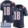 Nike Patriots #18 Matt Slater Navy Blue Super Bowl LIII Bound Men's Stitched NFL Limited Rush Jersey