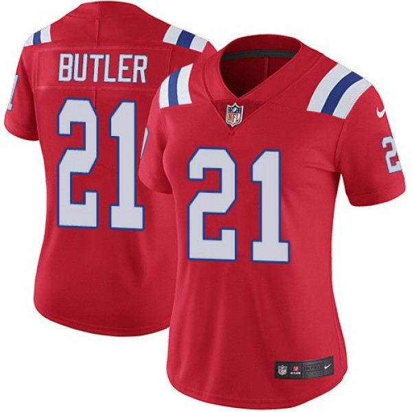 Women's Patriots #21 Malcolm Butler Red Alternate Stitched NFL Vapor Untouchable Limited Jersey