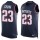 Nike Patriots #23 Patrick Chung Navy Blue Team Color Men's Stitched NFL Limited Tank Top Jersey