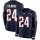 Nike Patriots #24 Stephon Gilmore Navy Blue Team Color Men's Stitched NFL Limited Therma Long Sleeve Jersey
