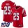 Nike Patriots #25 Terrence Brooks Red Men's Stitched NFL Limited Inverted Legend 100th Season Jersey
