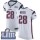 Nike Patriots #28 James White White Super Bowl LIII Bound Men's Stitched NFL Vapor Untouchable Elite Jersey