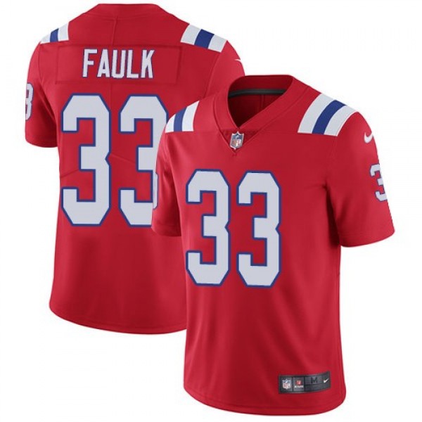 Nike Patriots #33 Kevin Faulk Red Alternate Men's Stitched NFL Vapor Untouchable Limited Jersey