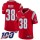 Nike Patriots #38 Brandon Bolden Red Men's Stitched NFL Limited Inverted Legend 100th Season Jersey