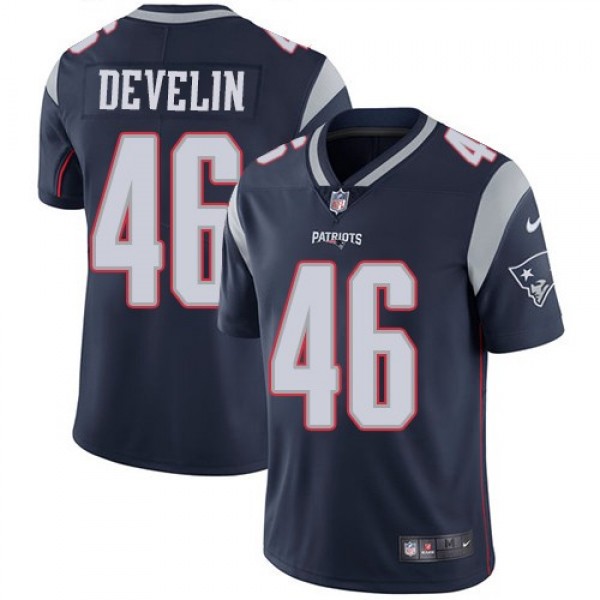 Nike Patriots #46 James Develin Navy Blue Team Color Men's Stitched NFL Vapor Untouchable Limited Jersey