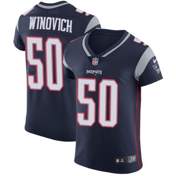 Nike Patriots #50 Chase Winovich Navy Blue Team Color Men's Stitched NFL Vapor Untouchable Elite Jersey