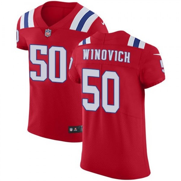Nike Patriots #50 Chase Winovich Red Alternate Men's Stitched NFL Vapor Untouchable Elite Jersey