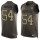 Nike Patriots #54 Tedy Bruschi Green Men's Stitched NFL Limited Salute To Service Tank Top Jersey