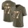 Nike Patriots #77 Michael Bennett Olive/Gold Men's Stitched NFL Limited 2017 Salute To Service Jersey