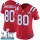 Women's Patriots #80 Danny Amendola Red Alternate Super Bowl LII Stitched NFL Vapor Untouchable Limited Jersey