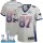 Women's Patriots #87 Rob Gronkowski Grey Super Bowl LII Stitched NFL Elite Drift Jersey