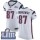 Nike Patriots #87 Rob Gronkowski White Super Bowl LIII Bound Men's Stitched NFL Vapor Untouchable Elite Jersey