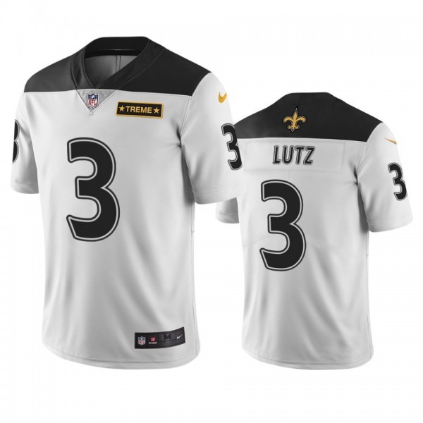 New Orleans Saints #3 Wil Lutz White Vapor Limited City Edition NFL Jersey