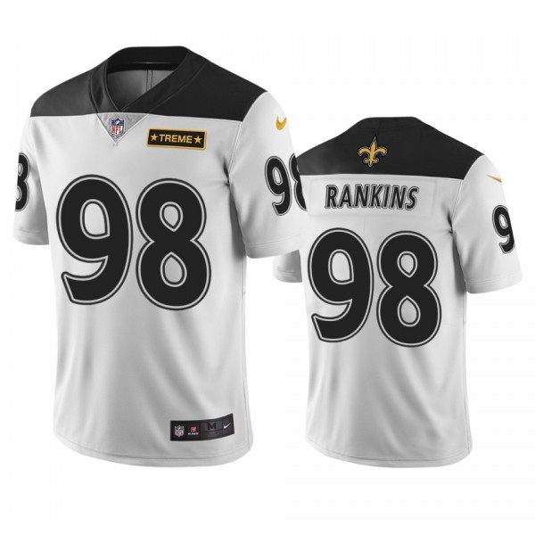New Orleans Saints #98 Sheldon Rankins White Vapor Limited City Edition NFL Jersey