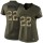 Women's Saints #22 Mark Ingram Green Stitched NFL Limited 2015 Salute to Service Jersey