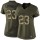 Women's Saints #23 Marshon Lattimore Green Stitched NFL Limited 2015 Salute to Service Jersey