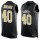 Nike Saints #40 Delvin Breaux Black Team Color Men's Stitched NFL Limited Tank Top Jersey