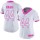 Women's Saints #44 Hau'oli Kikaha White Pink Stitched NFL Limited Rush Jersey