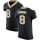 Nike Saints #8 Archie Manning Black Team Color Men's Stitched NFL Vapor Untouchable Elite Jersey