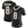 Women's Saints #8 Archie Manning Black Team Color Stitched NFL Vapor Untouchable Limited Jersey