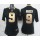 Women's Saints #9 Drew Brees Black Team Color Stitched NFL Elite Jersey