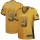 Women's Saints #9 Drew Brees Gold Stitched NFL Elite Drift Jersey