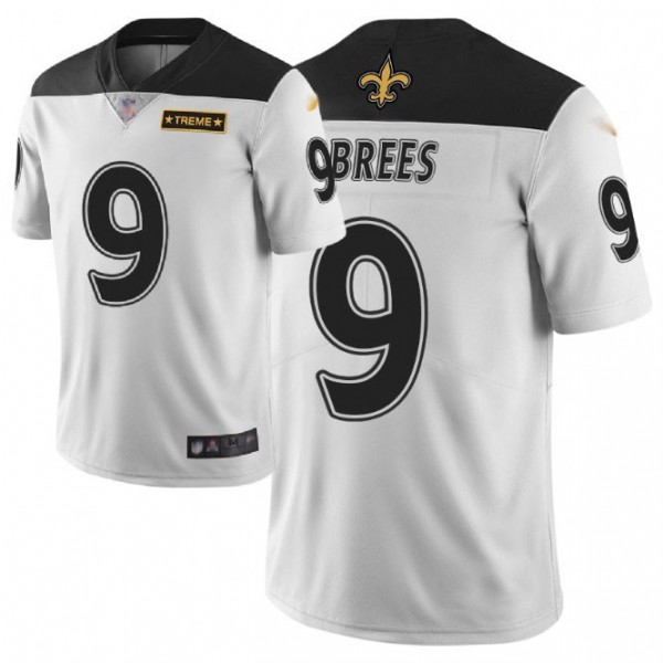 Nike Saints #9 Drew Brees White Men's Stitched NFL Limited City Edition Jersey
