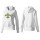 Women's New Orleans Saints Logo Pullover Hoodie White Jersey