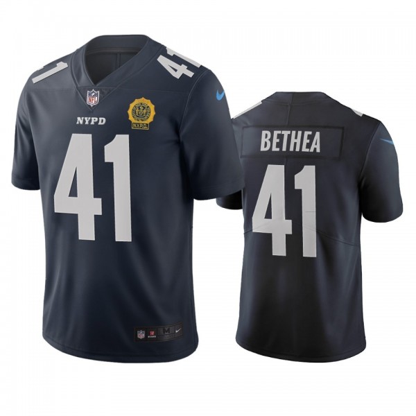 New York Giants #41 Antoine Bethea Navy Vapor Limited City Edition NFL Jersey