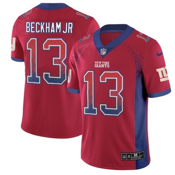 Nike Giants #13 Odell Beckham Jr Red Alternate Men's Stitched NFL Limited Rush Drift Fashion Jersey