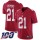 Nike Giants #21 Jabrill Peppers Red Men's Stitched NFL Limited Inverted Legend 100th Season Jersey