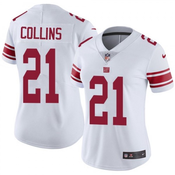 Women's Giants #21 Landon Collins White Stitched NFL Vapor Untouchable Limited Jersey