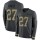 Nike Giants #27 Deandre Baker Anthracite Salute to Service Men's Stitched NFL Limited Therma Long Sleeve Jersey